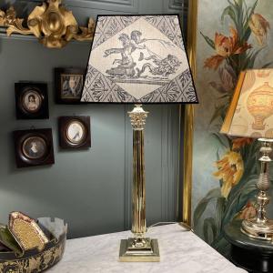 Large 19th-century Bronze Lamp, 78 Cm High