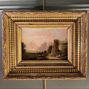 Paysage Animé XIXème, Sur le chemin