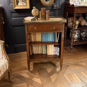 Bibus, bibliothèque en marqueterie