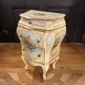 Small Chest Of Drawers In Polychrome Lacquered Wood