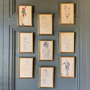 Parisians In The Belle époque, Caricatures (series C) - Sold Individually
