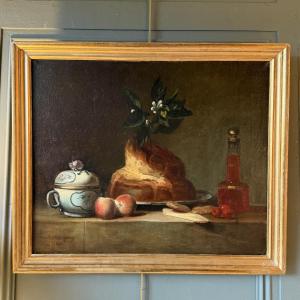 La Brioche After Chardin, Dated 1880