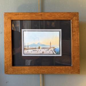 Eruption Of Vesuvius As Seen From The Molo In Naples, 19th-century Gouache