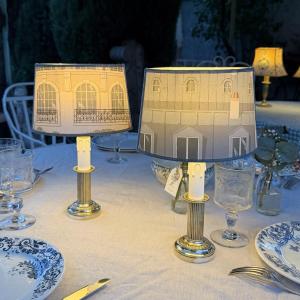 Paire de lampes sans fil, Hauteur 32 cm