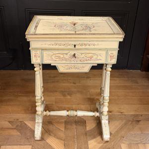 Napoleon III-style Painted Wood Cabinet