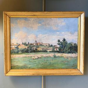Country Landscape By Gaston Ploquin