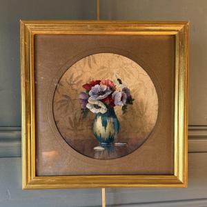 Bouquet Of Anemones, Gouache
