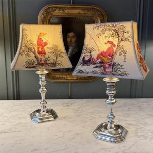 Paire de lampes sans fil, Hauteur 34,5 cm