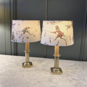 Paire de lampes de table sans fil, Hauteur 32 cm