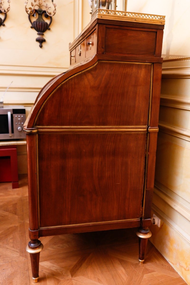 Bureau Cylindre Louis XVI -photo-3