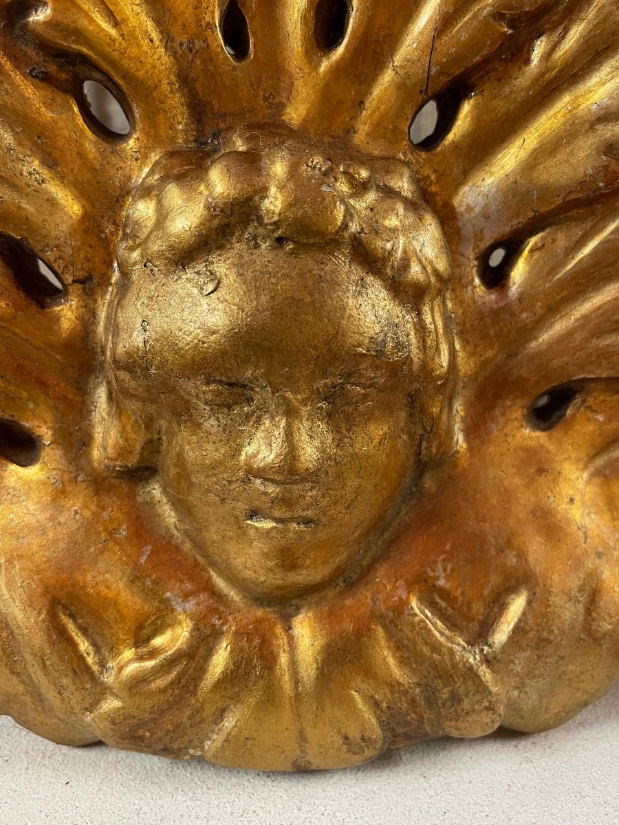 Angels/putti In Golden Wood-photo-3