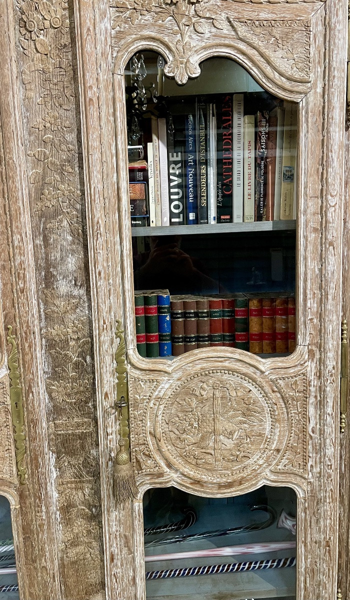 Whitewashed Oak Bookcase -photo-2
