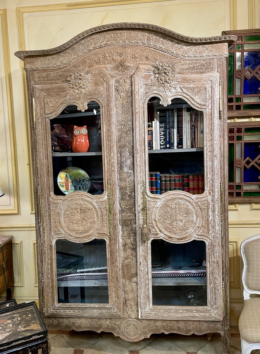 Whitewashed Oak Bookcase -photo-4