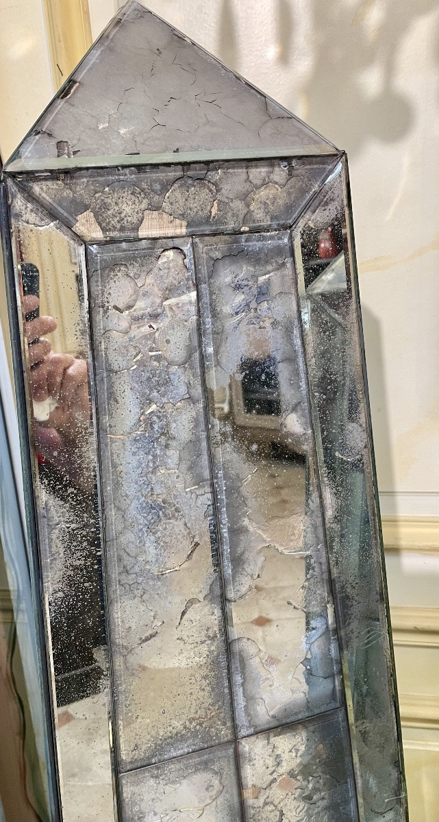 Obélisques en miroirs au mercure -photo-2