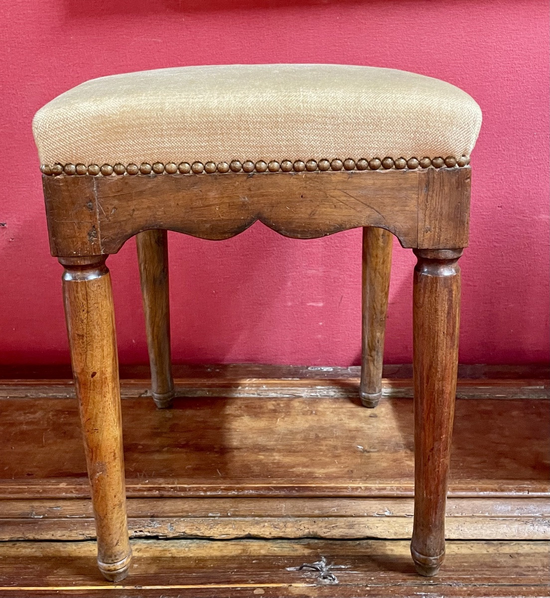 Tabourets transition Louis XV / Louis XVI (1 paire )-photo-2