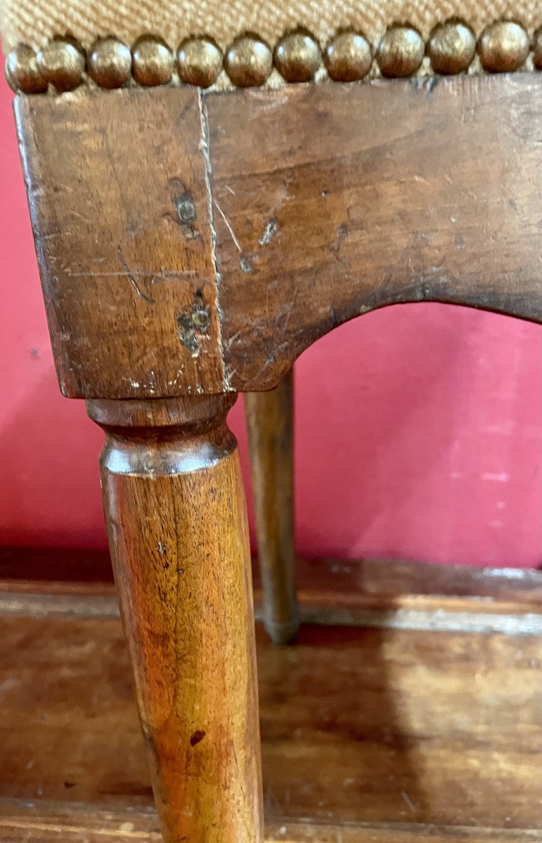 Tabourets transition Louis XV / Louis XVI (1 paire )-photo-3