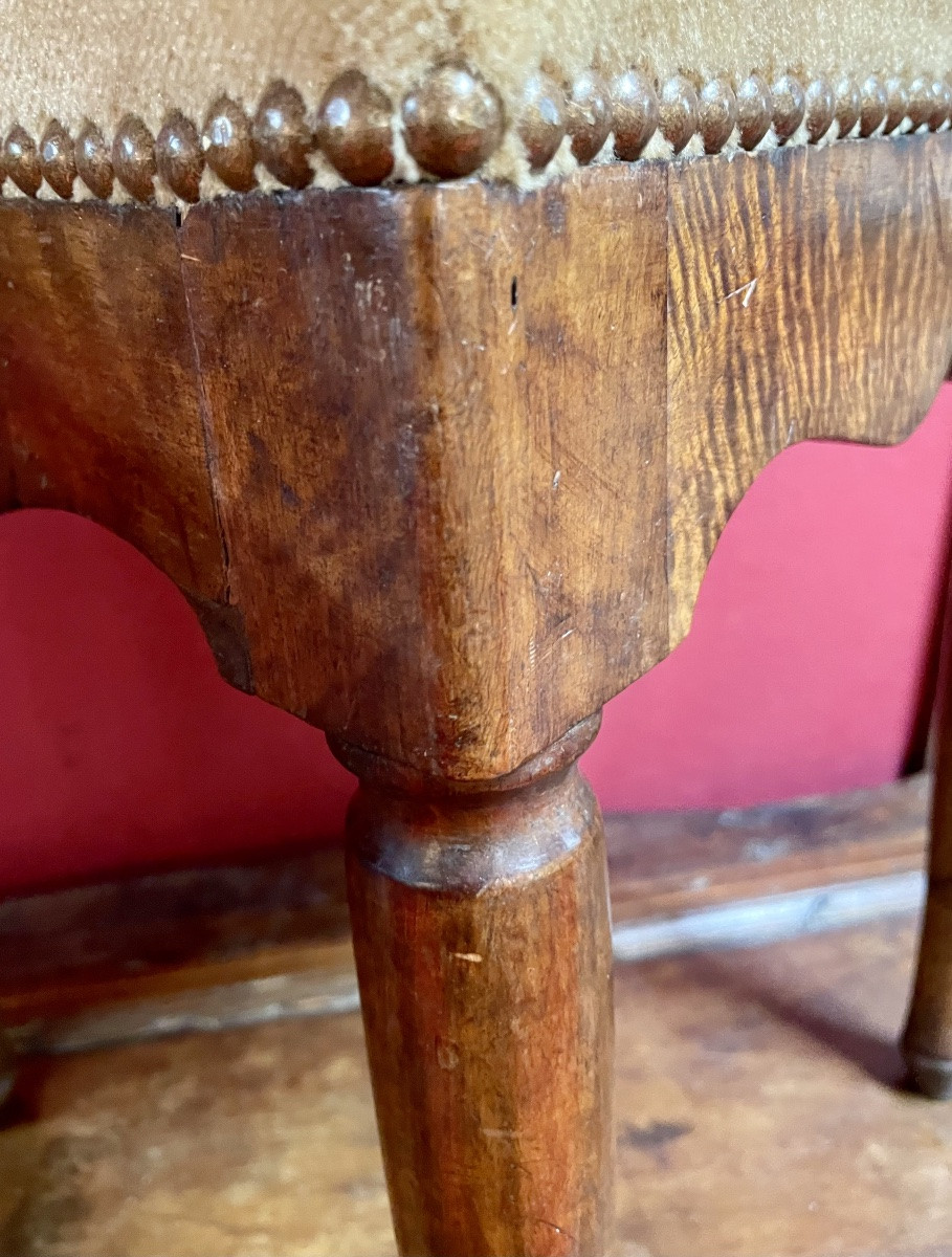 Tabourets transition Louis XV / Louis XVI (1 paire )-photo-1
