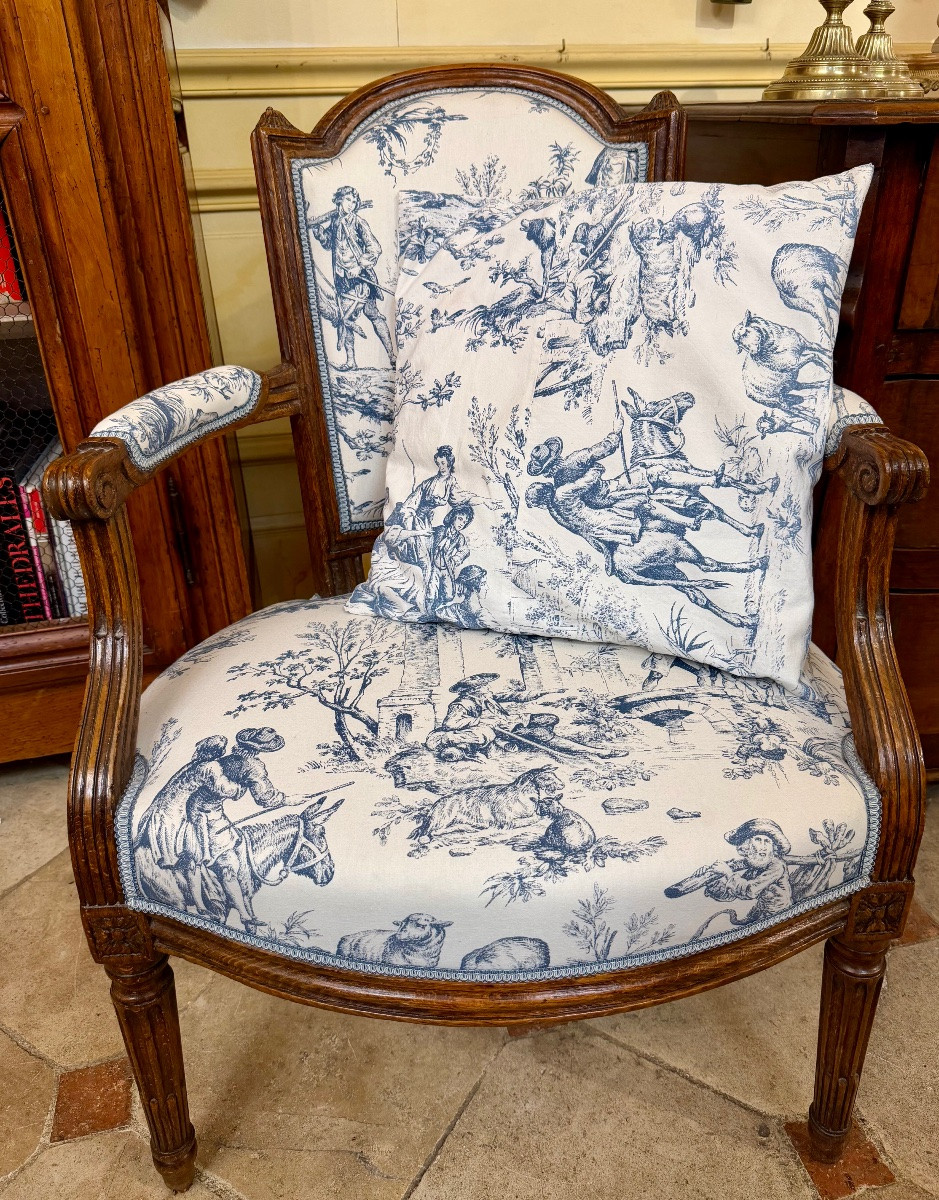 Fauteuils Louis XVI (1 paire)-photo-2