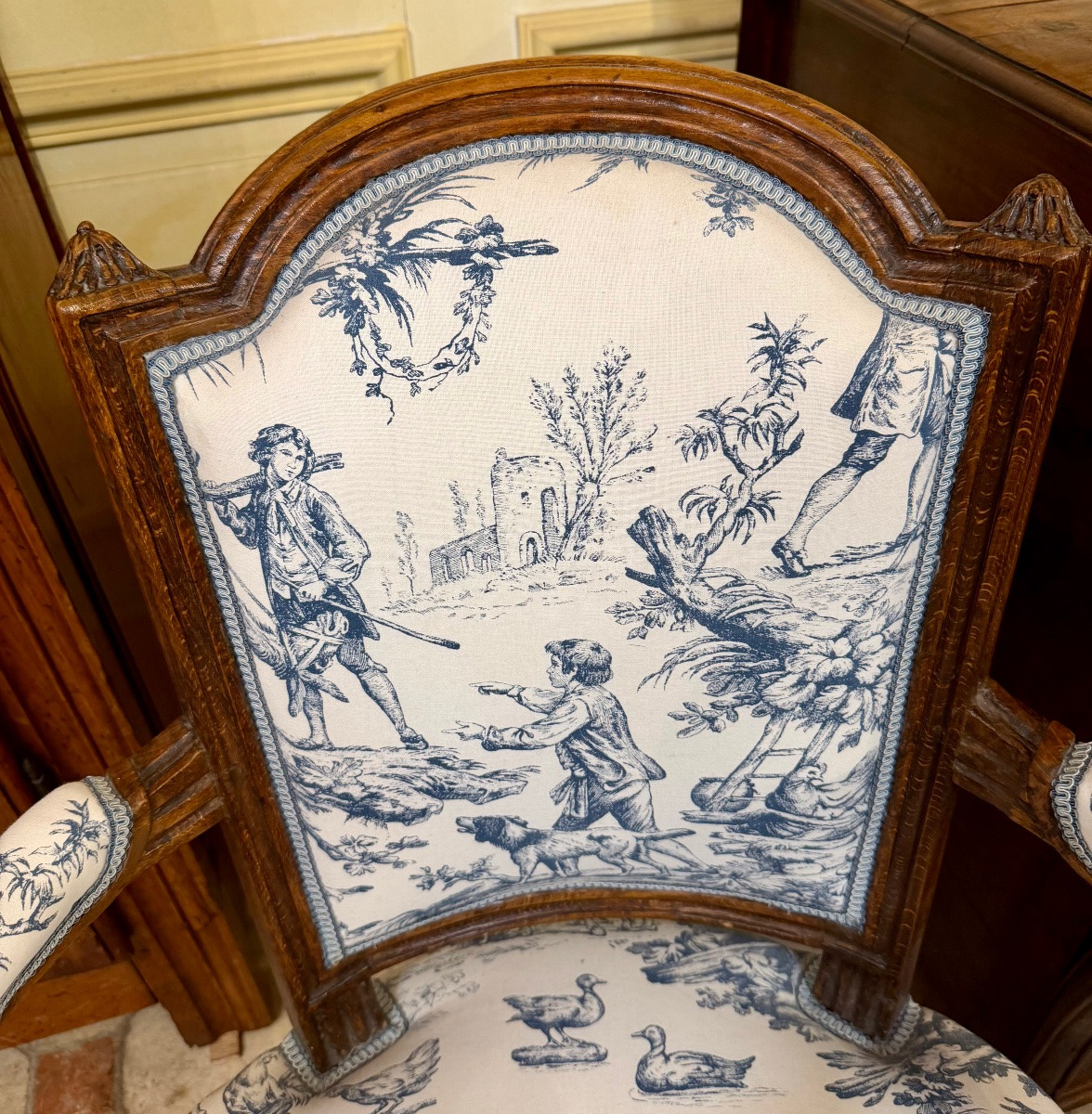 Fauteuils Louis XVI (1 paire)-photo-3