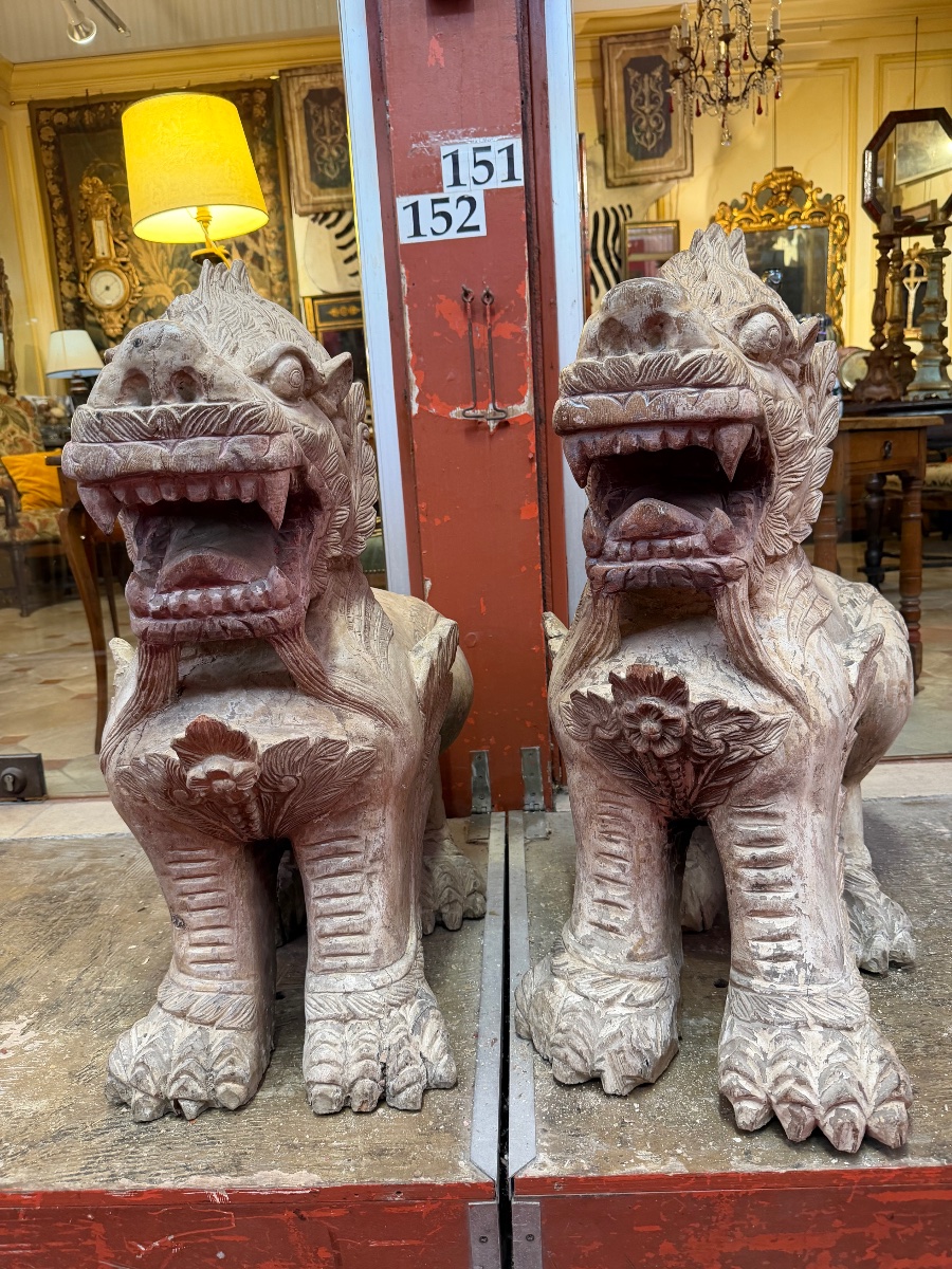 Chiens de Fô chinois (1 paire)-photo-1
