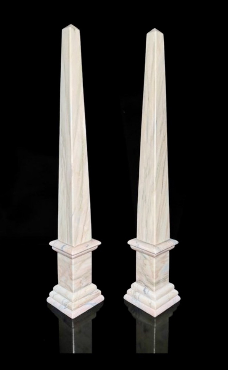 Marble Obelisks (1 Pair)-photo-1