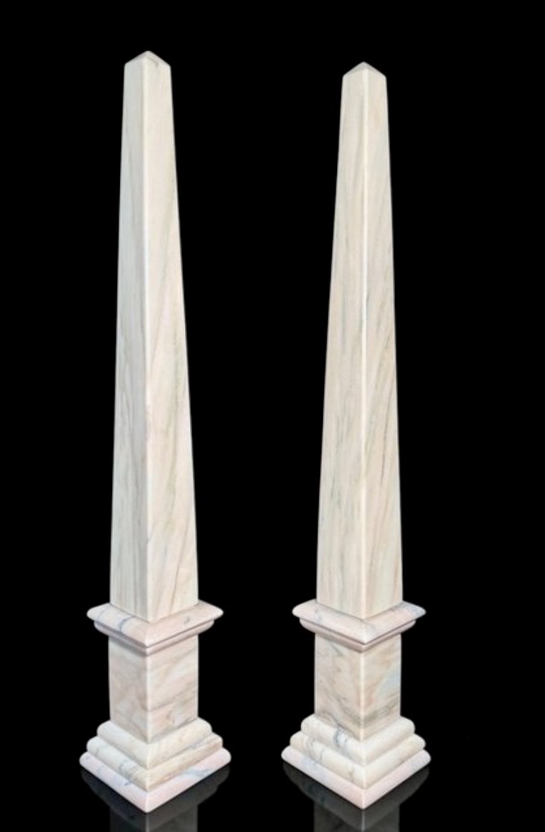 Marble Obelisks (1 Pair)-photo-2