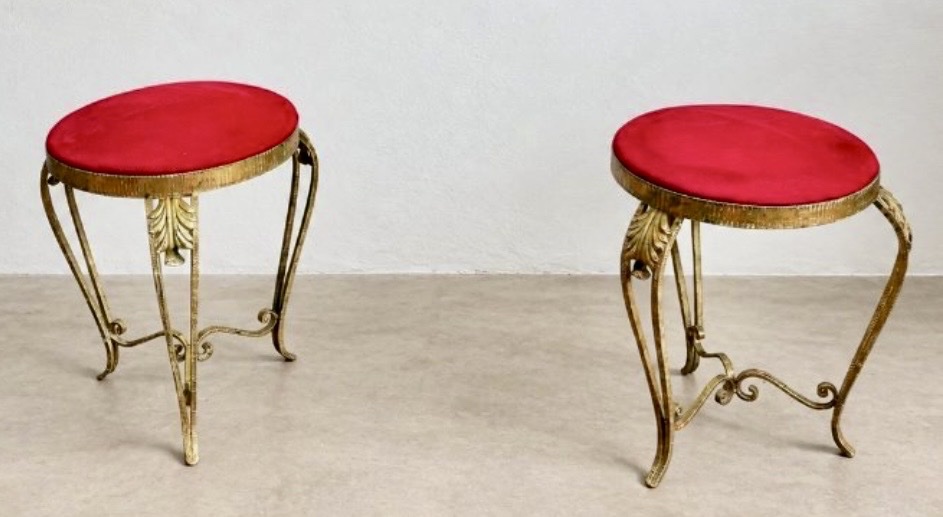 Metal Stools (1 Pair)