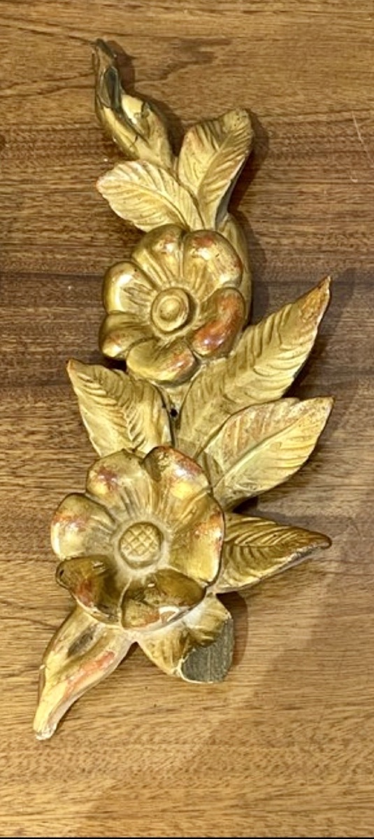 Triptyque de bois doré -photo-2