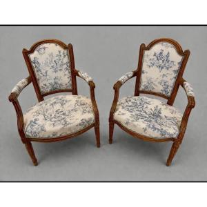 Fauteuils Louis XVI (1 paire)