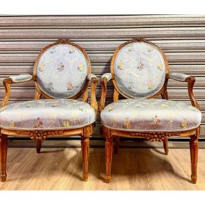 Fauteuils transition louis XV louis XVI