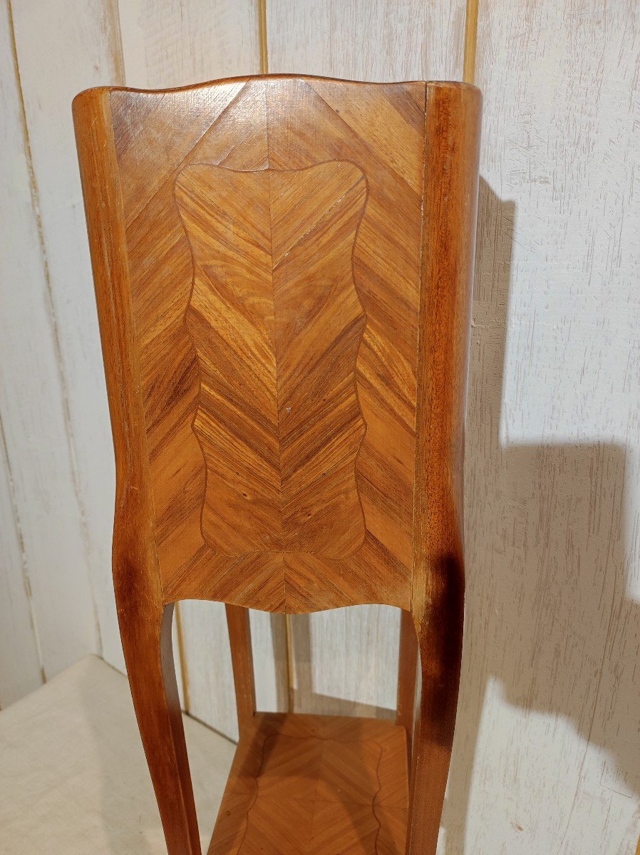 Marquetry Bedside Table 3 Drawers-photo-1