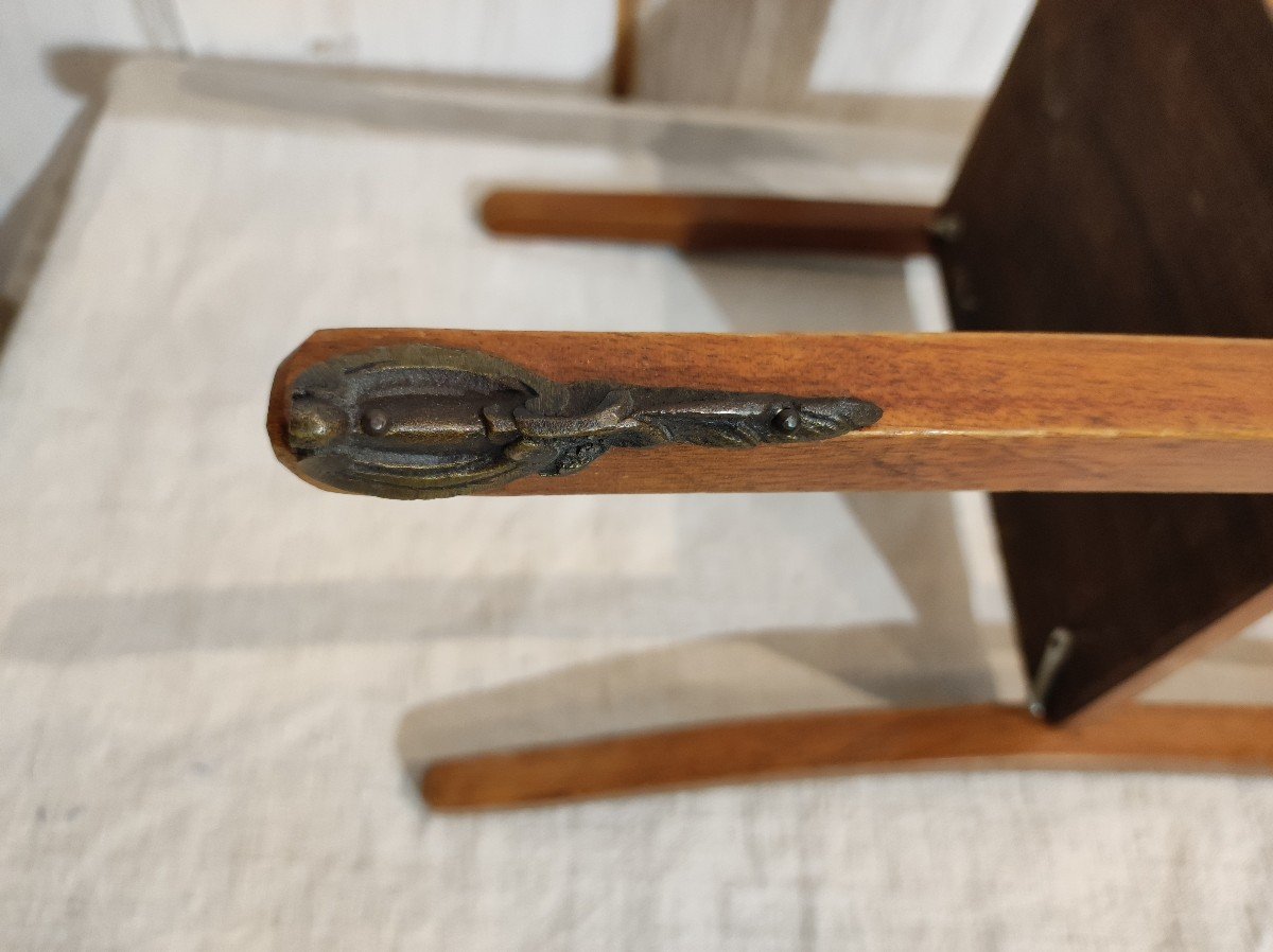 Marquetry Bedside Table 3 Drawers-photo-3