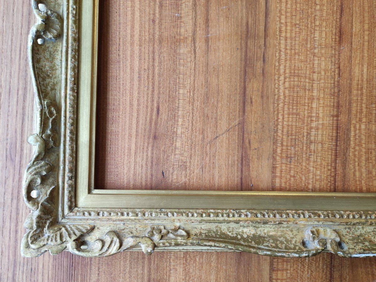 Montparnasse Frame 8p Patinated Gold Rabbet 46 Cm X 33 Cm-photo-5