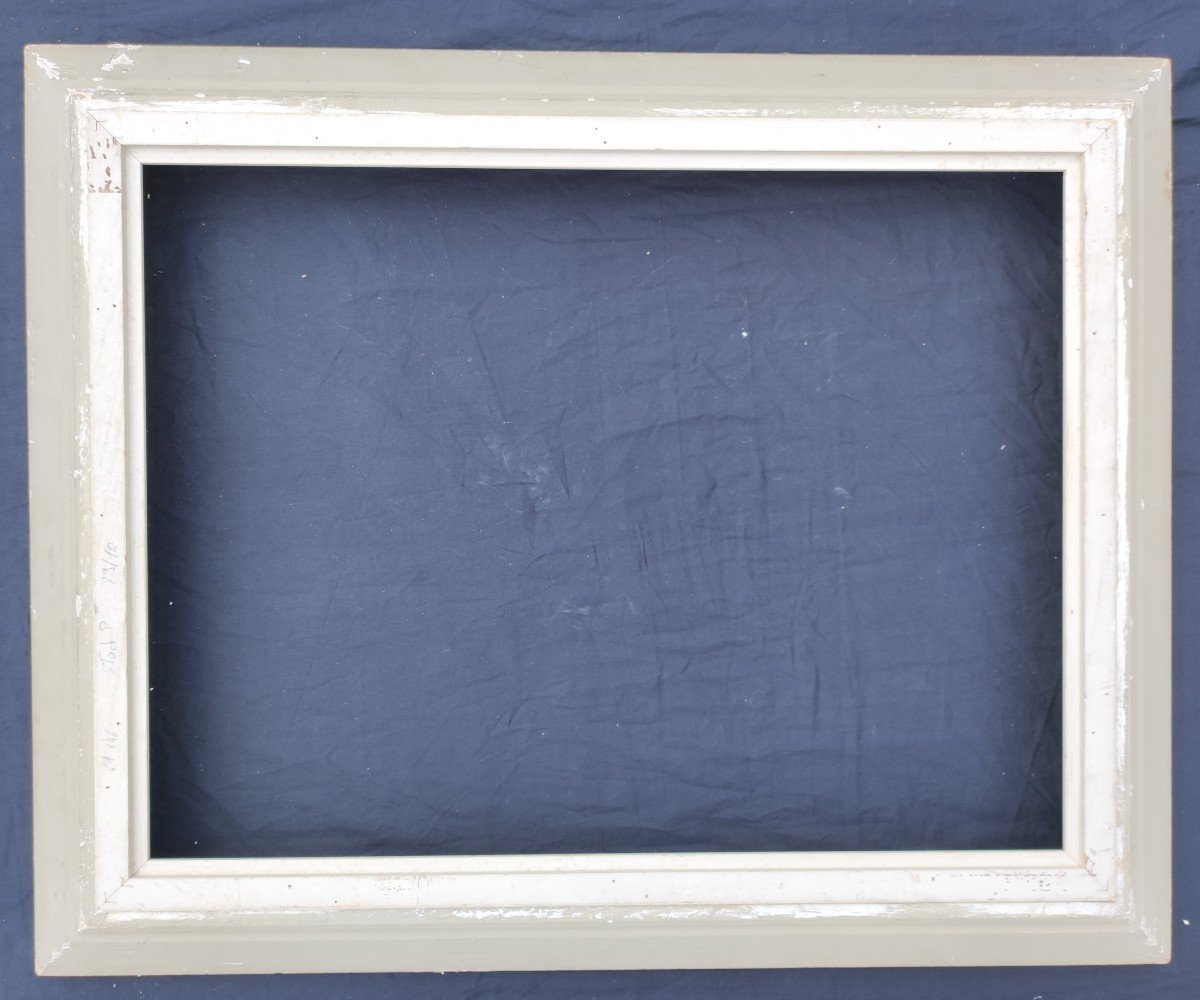 Montparnasse Frame 12p Rabbet 61 Cm X 46 Cm Golden Patina-photo-3