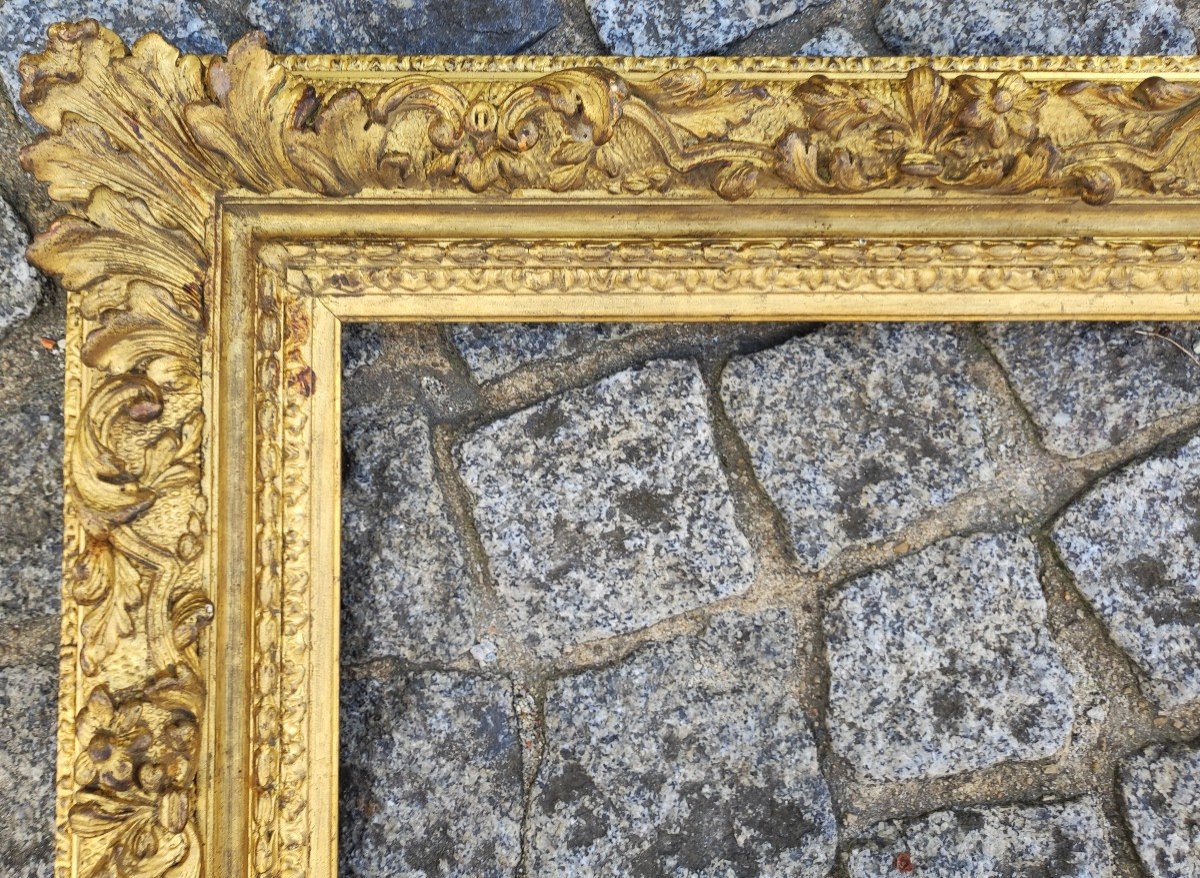Old Frame 6f Montparnasse Wood Stucco Golden Rebate 41 Cm X 33 Cm-photo-2