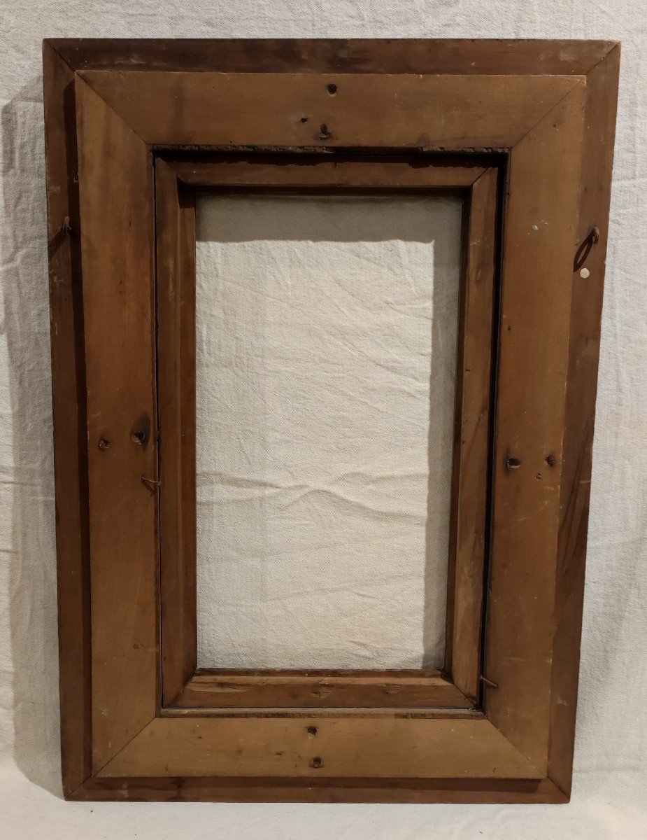 Old Gothic Carved Wood Frame 46 Cm X 26 Cm-photo-4