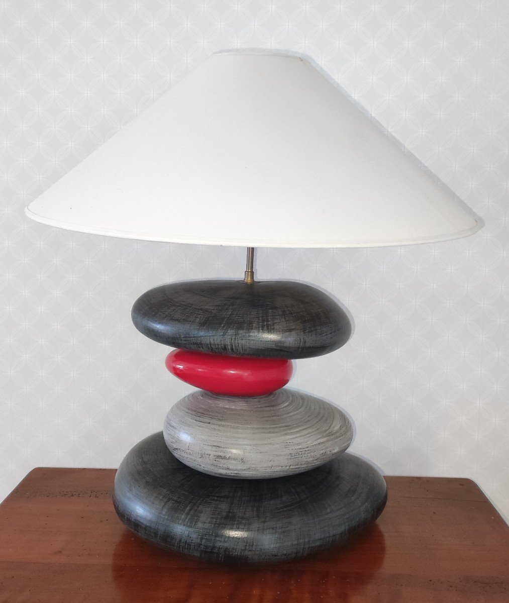 Lampe François Chatain En Céramique -photo-2