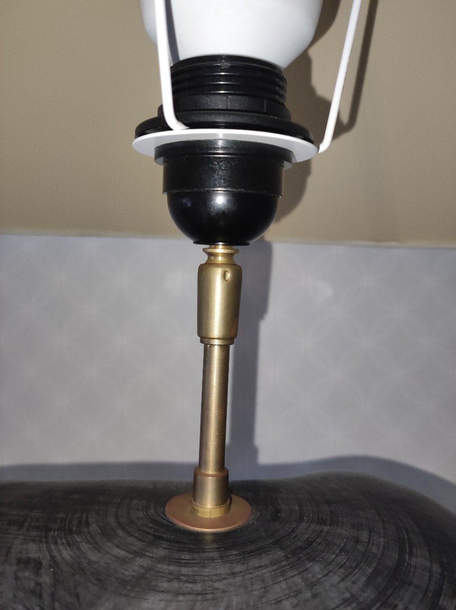 Lampe François Chatain En Céramique -photo-3