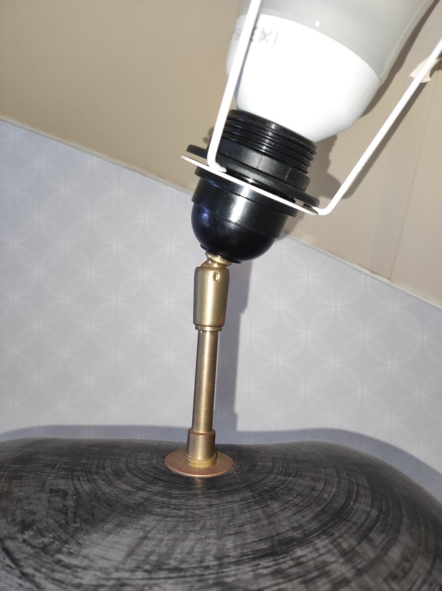 Lampe François Chatain En Céramique -photo-4