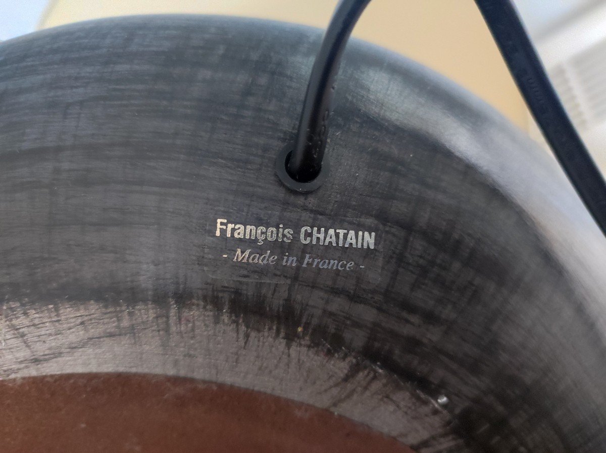 Lampe François Chatain En Céramique -photo-7