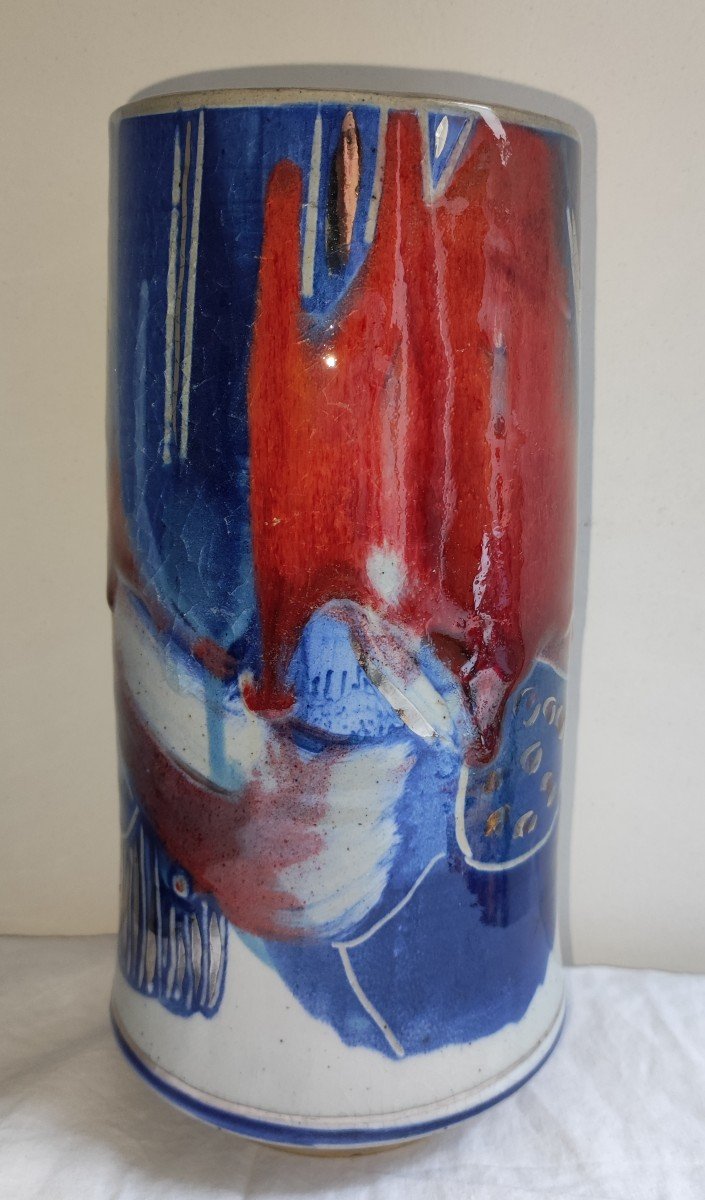 Large Eduardo Constantino Vase Signed 