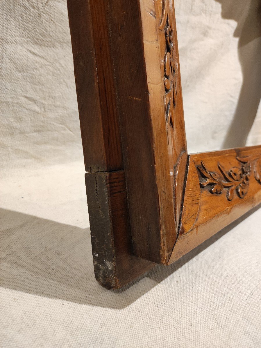 Art Deco Carved Wood Frame With Rebates 53 Cm X 34 Cm-photo-4