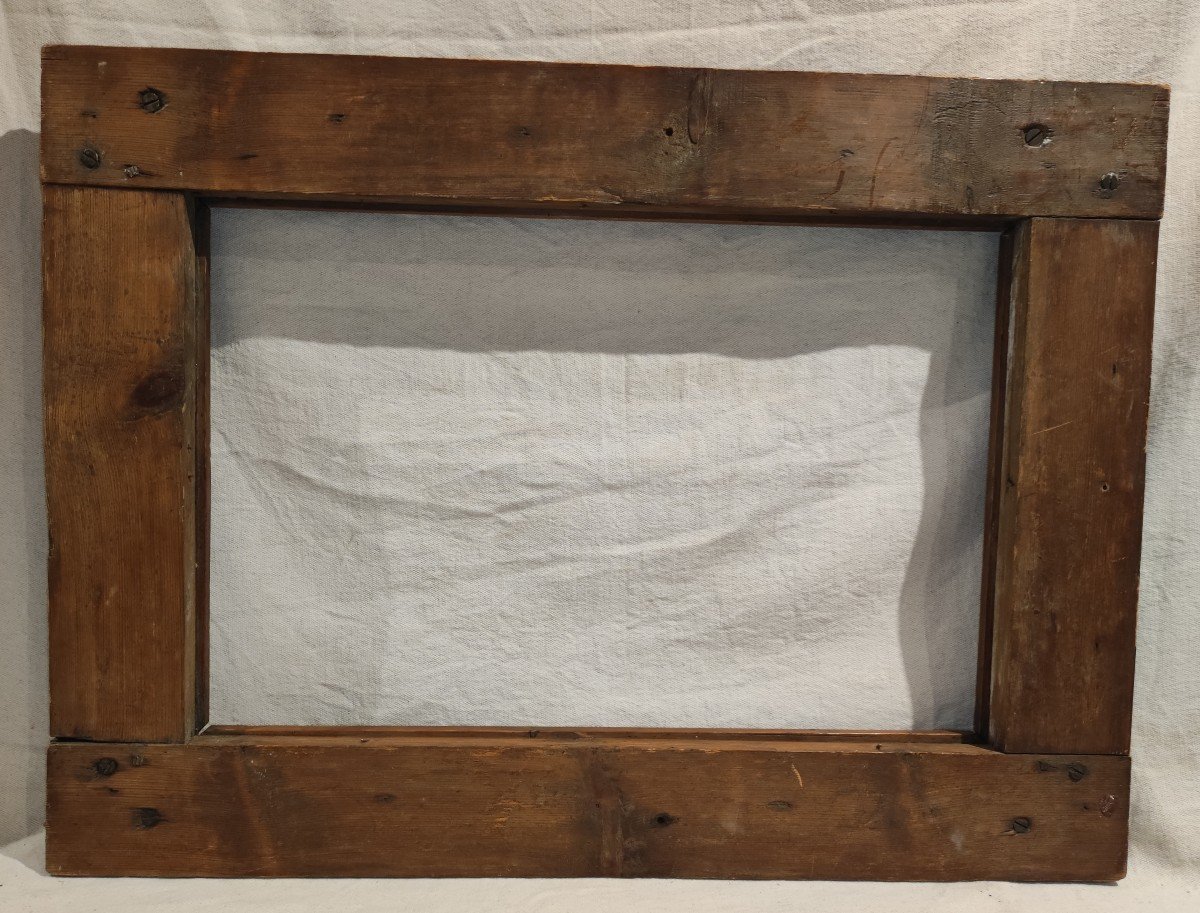Art Deco Carved Wood Frame With Rebates 53 Cm X 34 Cm-photo-5