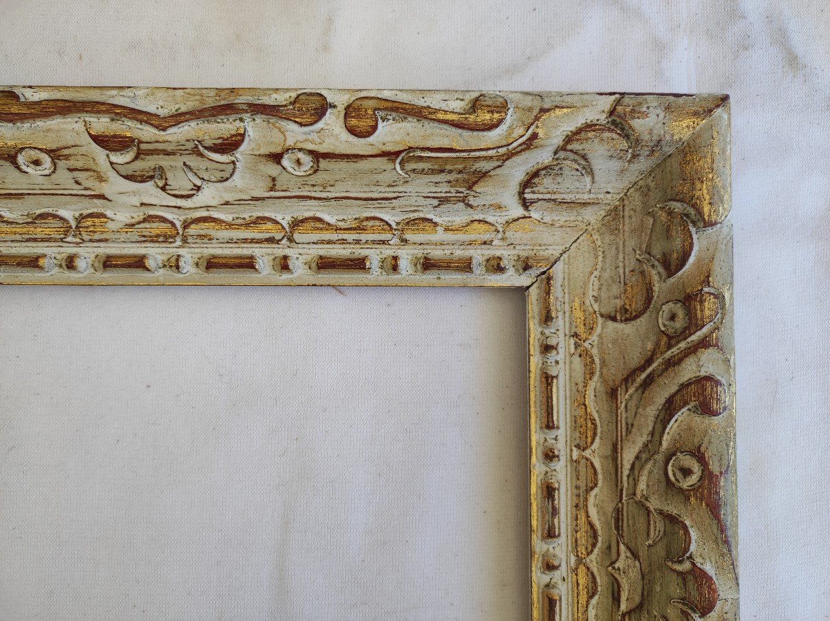 Montparnasse Frame Gold Patinated Wood Rabbet 27 Cm X 22 Cm -photo-3