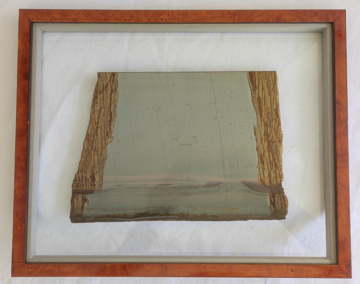 Claude De Muzac Pierre Paesine Framed Landscape 