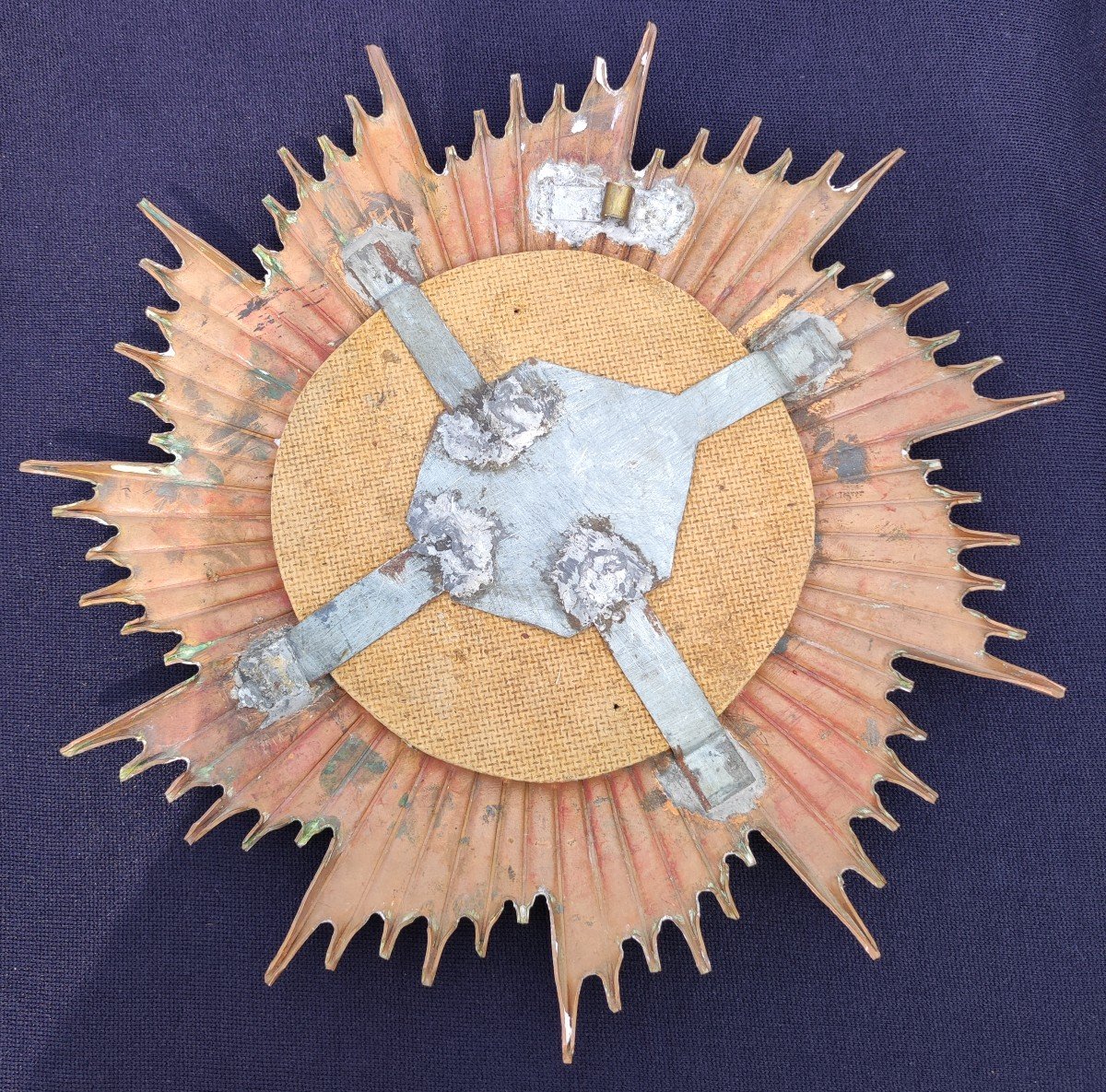 70s Copper Witch Sun Mirror -photo-3