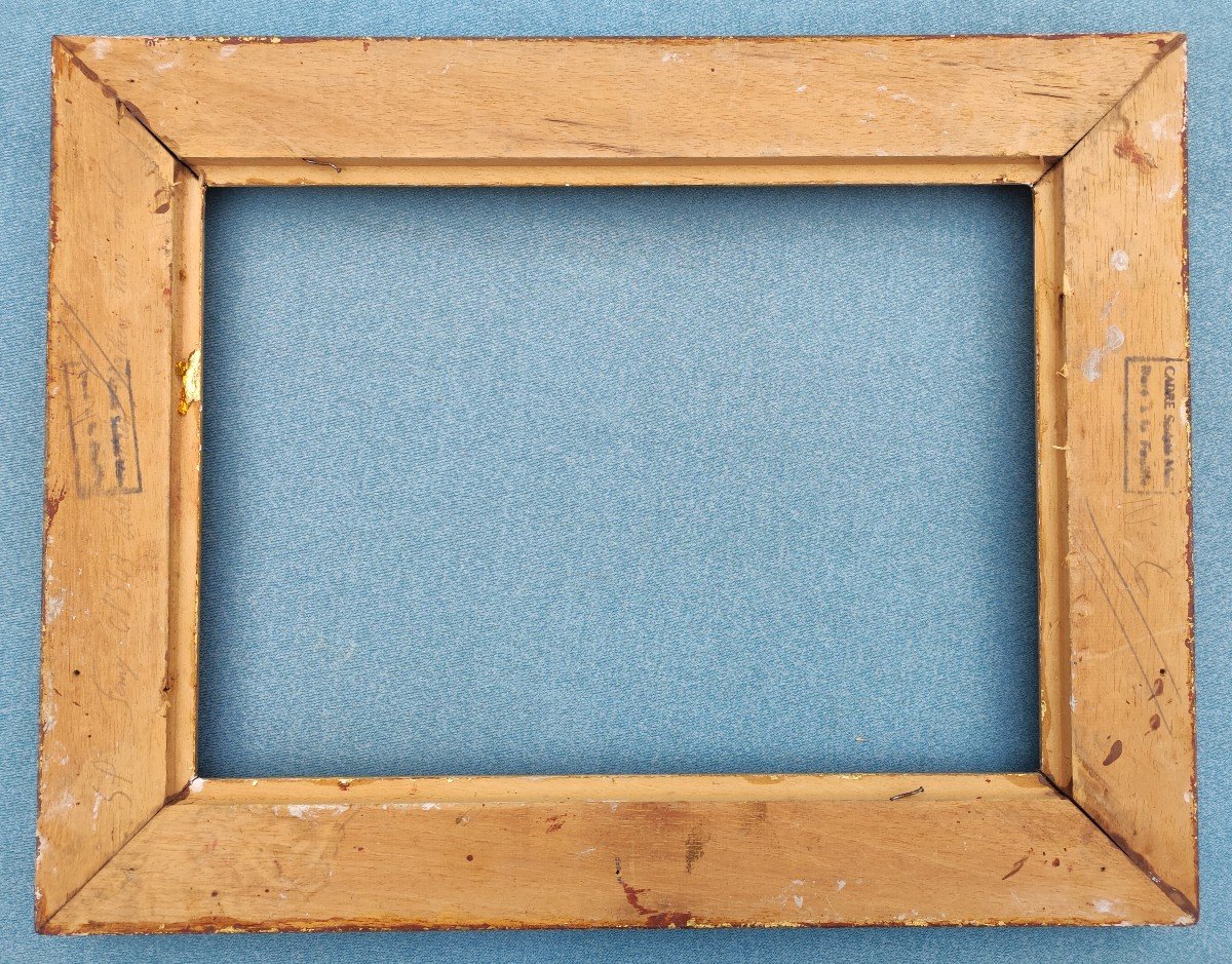 Montparnasse Style Frame Carved Wood Rebate 38 Cm X 27 Cm -photo-4