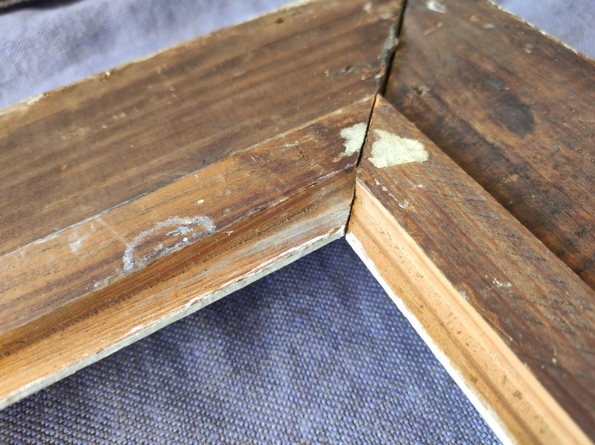 Montparnasse Frame Carved Wood Patinated Rebate 80 Cm X 40 Cm-photo-3