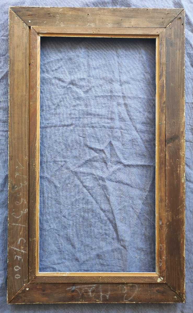 Montparnasse Frame Carved Wood Patinated Rebate 80 Cm X 40 Cm-photo-4