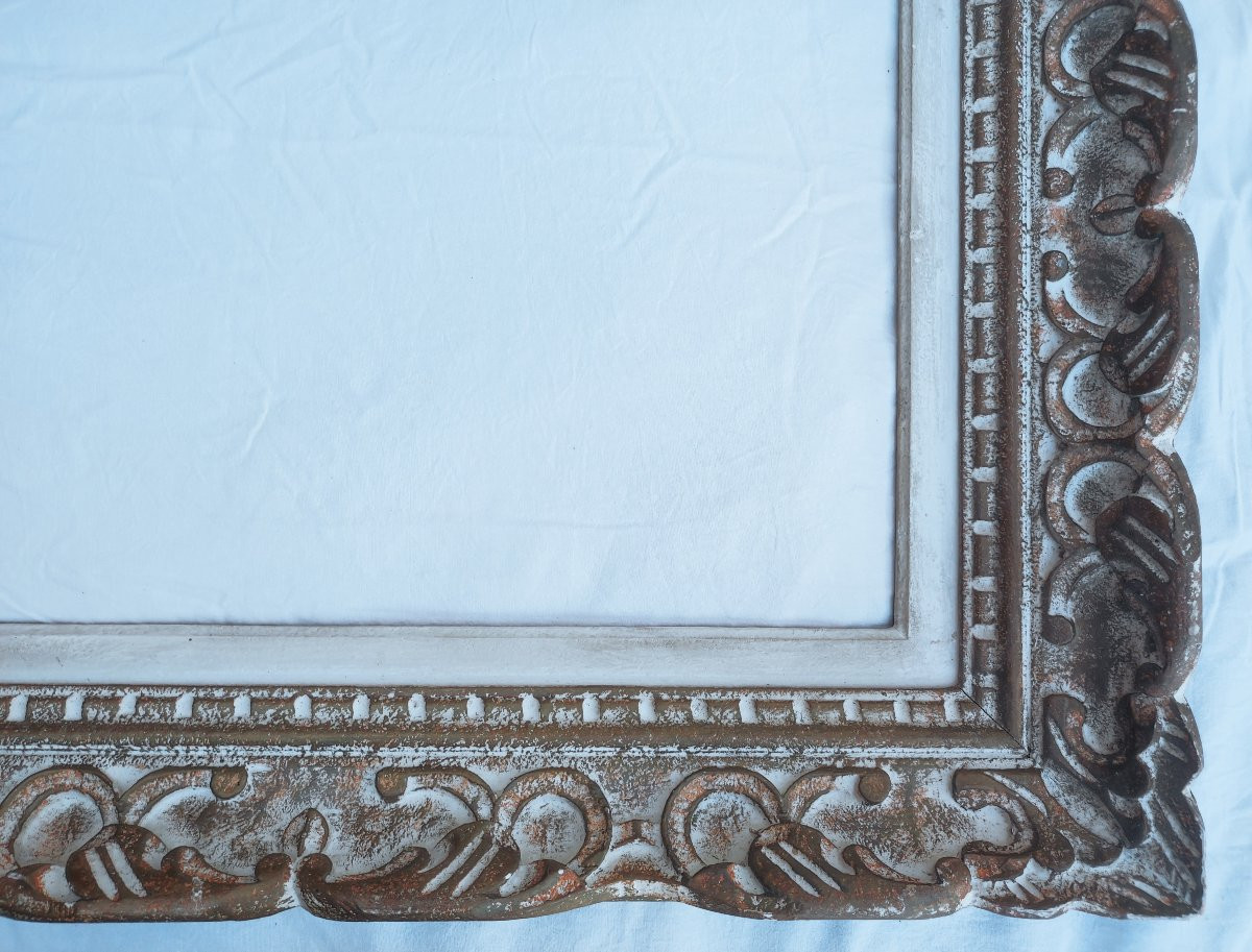 8p Montparnasse Frame With Patina, Rabbet, 46 Cm X 33 Cm -photo-2